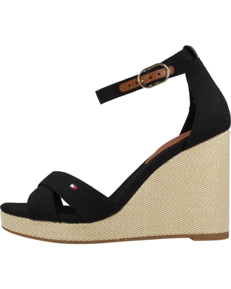 Sandalias de Mujer TOMMY HILFIGER SANDALIAS MUJER MODELO FLAG HIGH WEDGE ESPAD CR COLOR NEGRO BDS