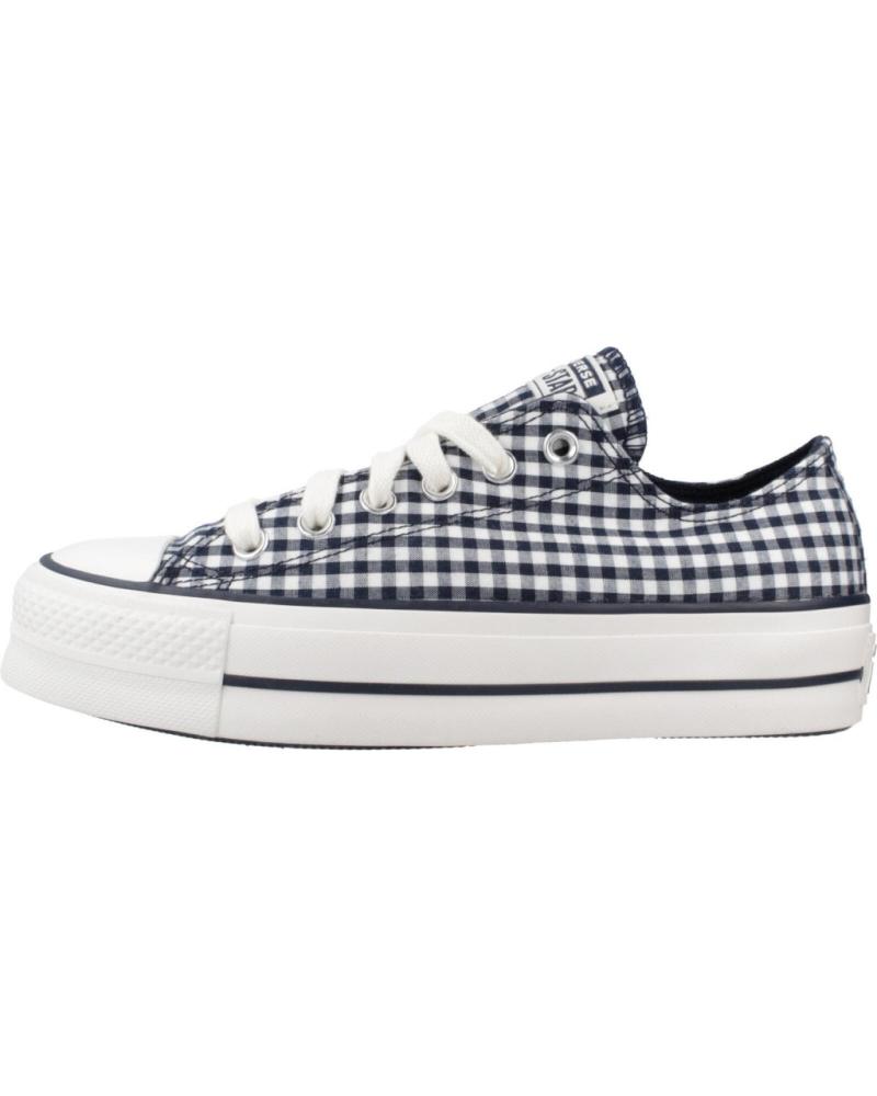 ZAPATILLAS CONVERSE CHUCK TAYLOR ALL STAR LIFT PLATFORM GINGHAM A13664C AZUL OBSDN