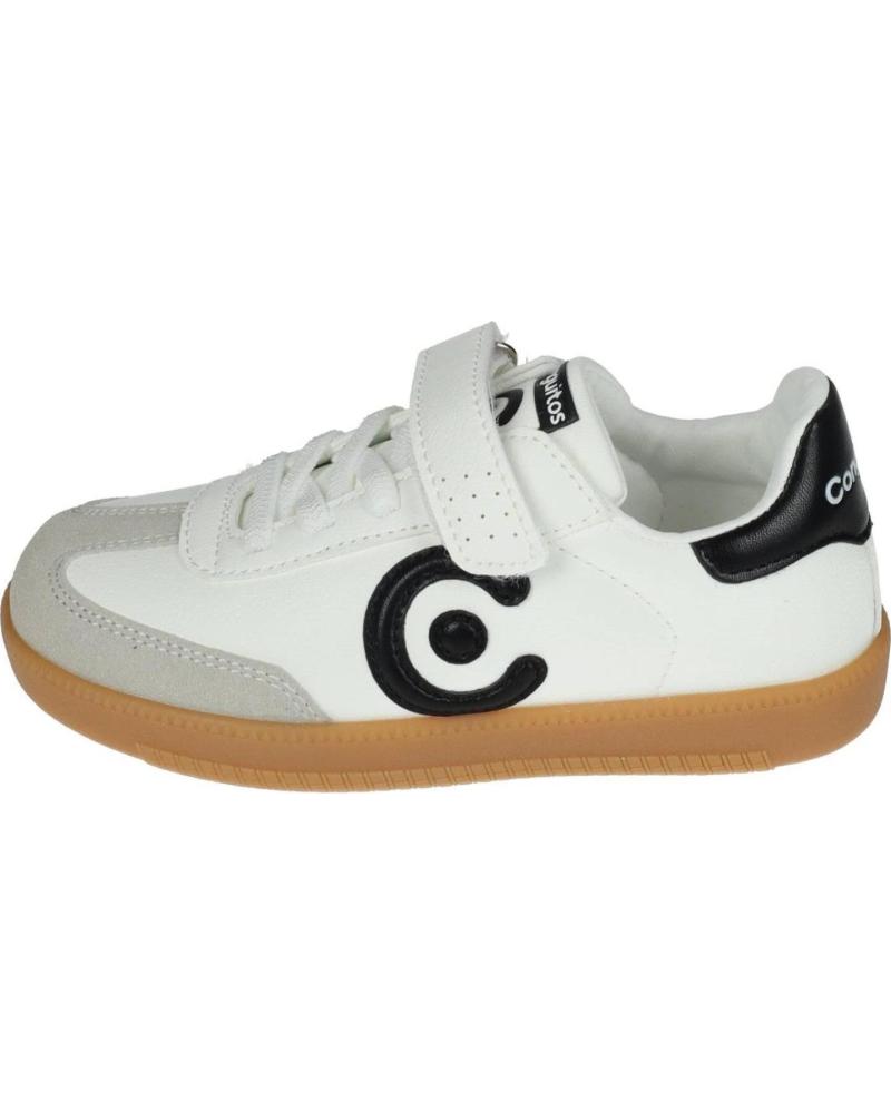 ZAPATILLAS CASUAL CONGUITOS 317003 BLANCO NEGRO BLANCO