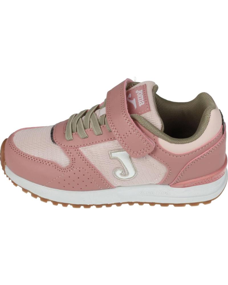 JOMA TORNADO JR 2529/2532 ROSA - ZAPATILLAS CON VELCRO Y CORDÓN ELÁSTICO ROSA