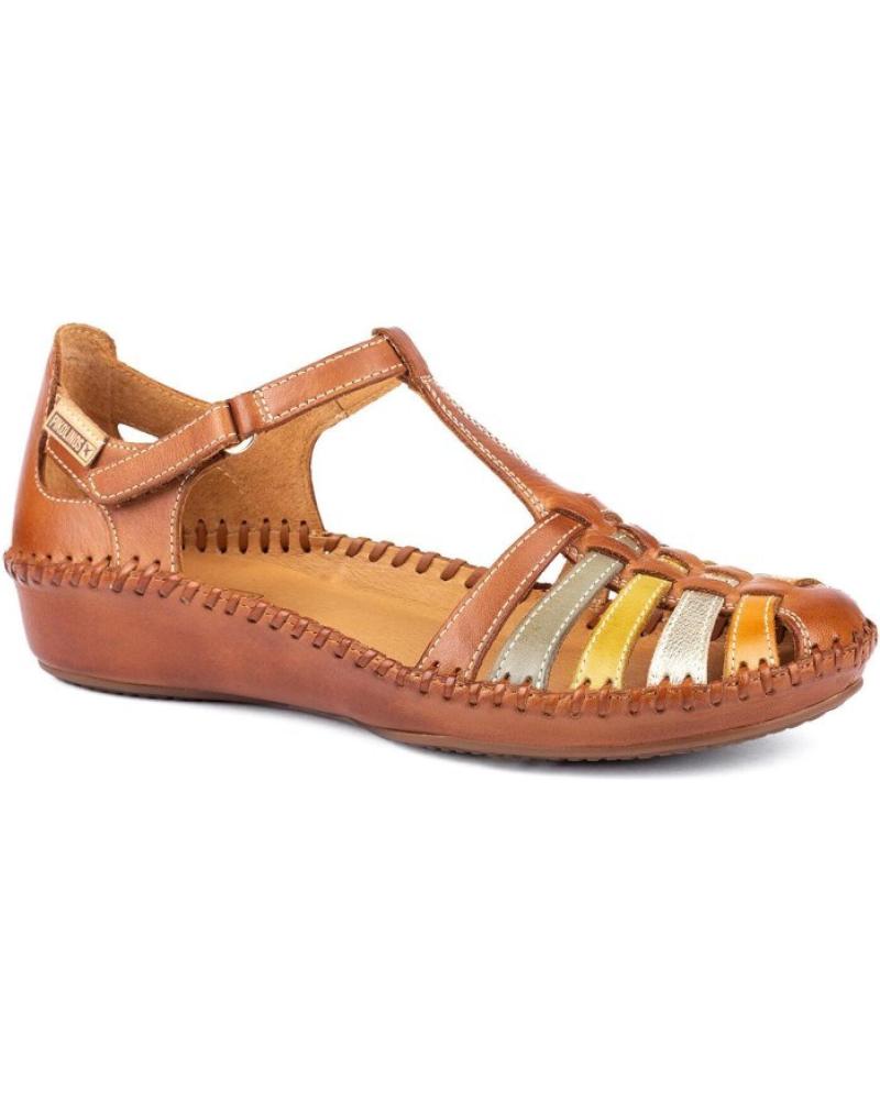 Sandalias de Mujer PIKOLINOS ZAPATO SEMIABIERTO CON CIERRE ADHERENTE PARA MUJER P VALLART MARRóN
