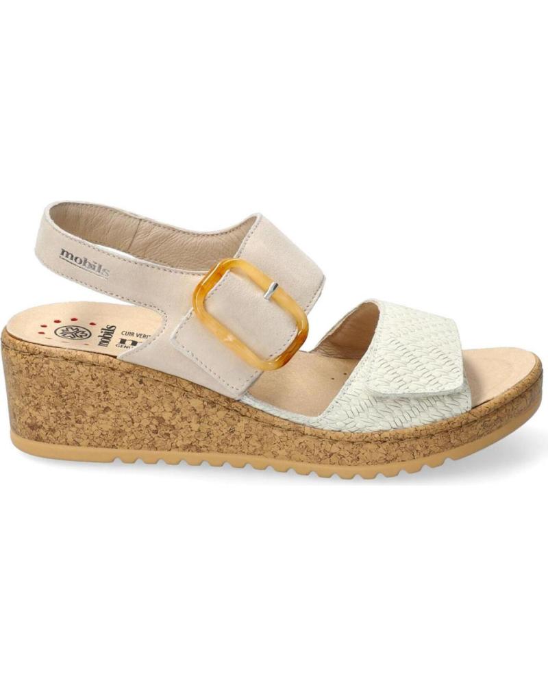 MOBILIS - Sandálias de Mulher MOBILS SANDALIA NASMA BLANCO ROTO VARIOS COLORES Sandálias de Mulher MOBILS SANDALIA NASMA BLANCO ROTO VARIOS COLORES