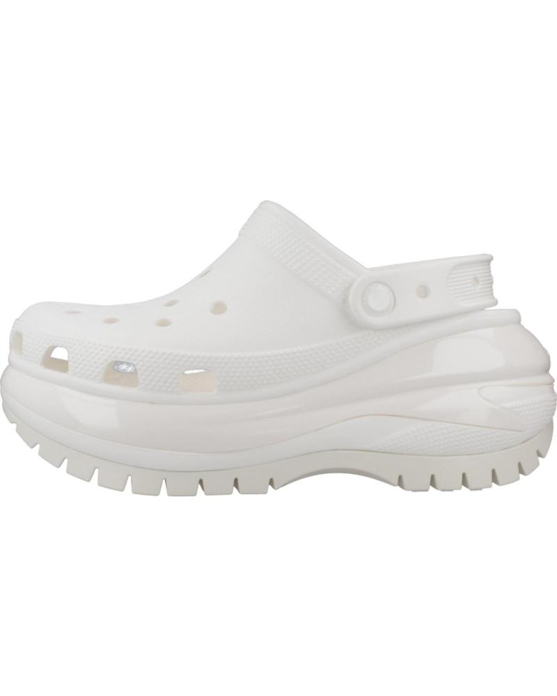 Zuecos de Mujer CROCS ZUECOS MUJER MODELO CLASSIC MEGA CRUSH CLOG COLOR BLANCO WHI WHITE
