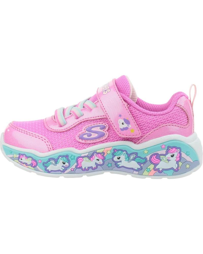 SKECHERS PLAY SCENE FUN SQUAD 303158N PKMT ZAPATILLAS CON LUCES NIÑA ROSA