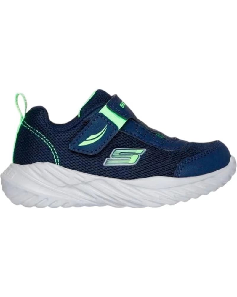 Deportivas de Niña y Niño Skechers Zapatillas Nitro Sprint Swift Buddies Lima 40731 Azul Marino