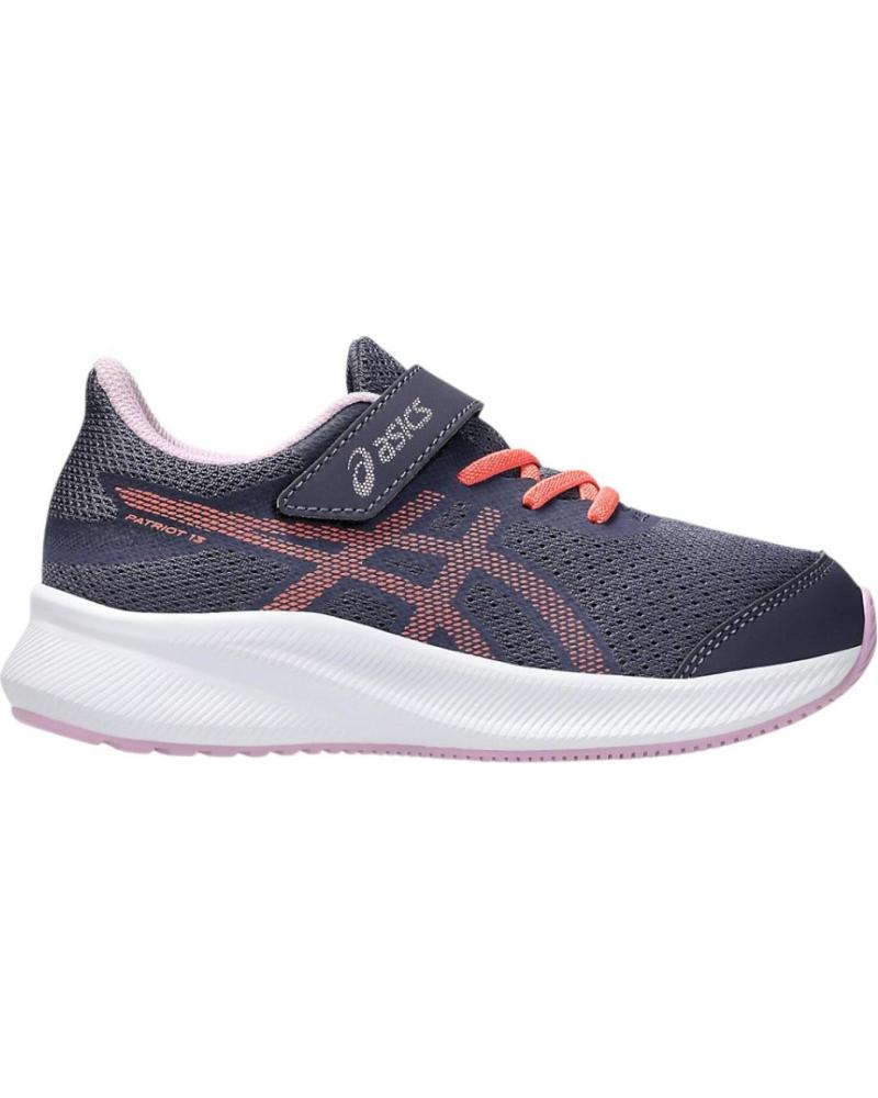ASICS ZAPATILLAS RUNNING PATRIOT 13 PS 1014A264-501 PARA NIÑOS UNISEX - AZUL MARINO/PAPAYA AZUL MARINO