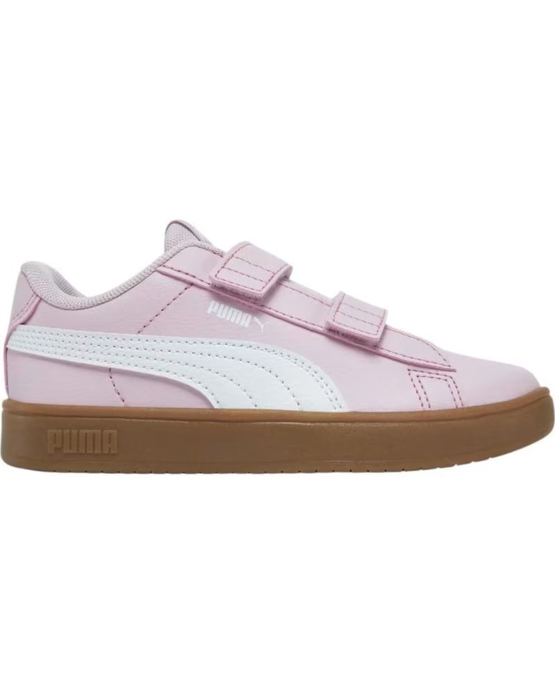 Zapatillas Puma Rickie Classic V Ps 394253-18 Rosa Malva con Cierre Adherente Rose Mauve-puma White-gum