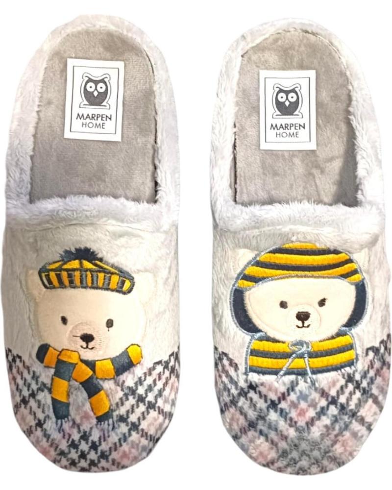 Calzado de casa de Mujer MARPEN ZAPATILLAS DE CASA OSITO 400IV24 SLIPPERS MUJER GRIS