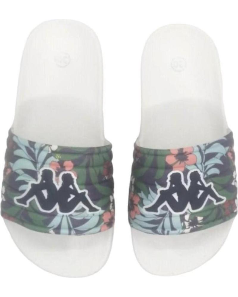CHANCLAS KAPPA MATESE FLORES MARINE KID FLIP FLOPS 304Q930-A06 BLANCAS CON ESTAMPADO FLORAL PARA NIÑO BLANCO