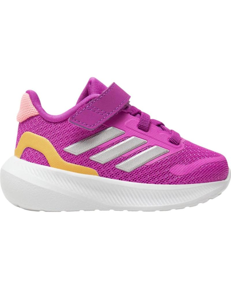 Deportivas de Niña ADIDAS ZAPATILLAS FUNFALCON 5 EL I VIOLETA GRIS SILVER IE8601 NINO MORADO
