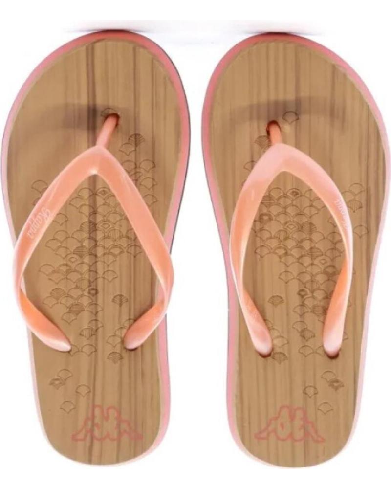 CHANCLAS KAPPA MOONEY 31138MW-A43 MARRÓN Y NARANJA CORAL MARRóN