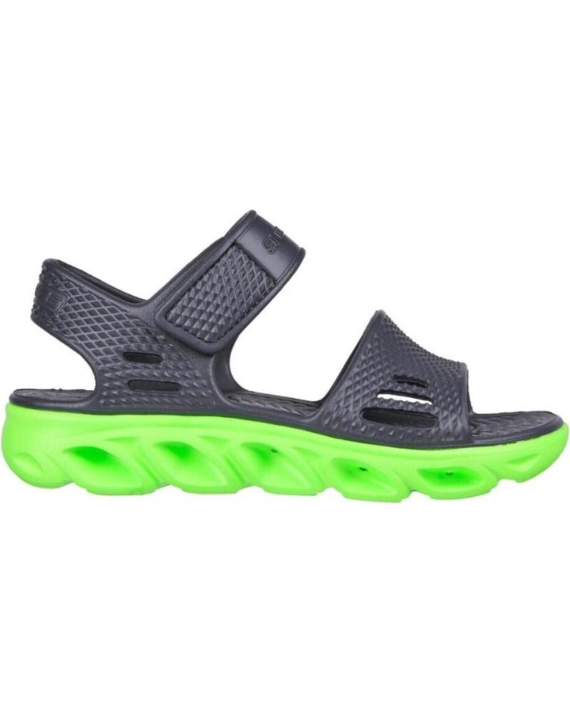 Sandalias de Niño SKECHERS SANDALIAS HYPNO SPLASH SOLZO VERDE SANDAL 402001L-CCLM GRIS