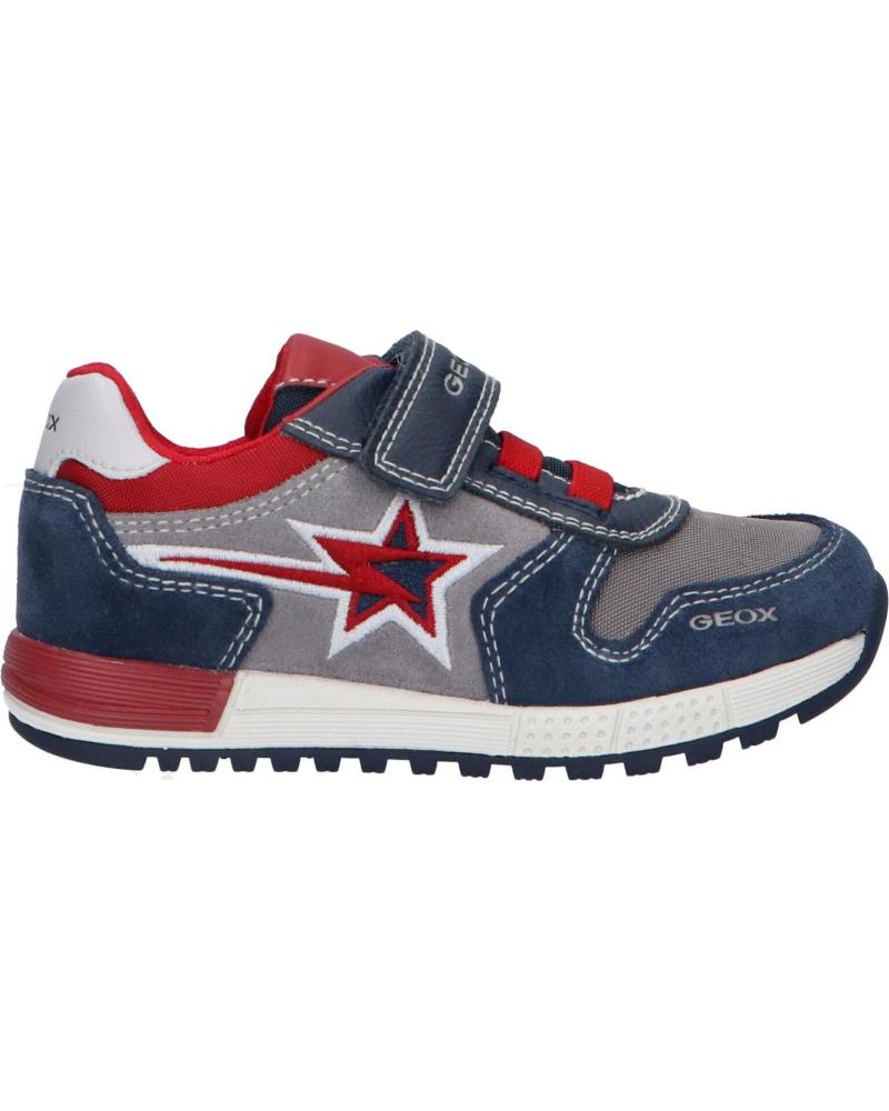 Zapatillas deporte de Niño GEOX B263CA 022FU B ALBEN C4244 NAVY-DK RED