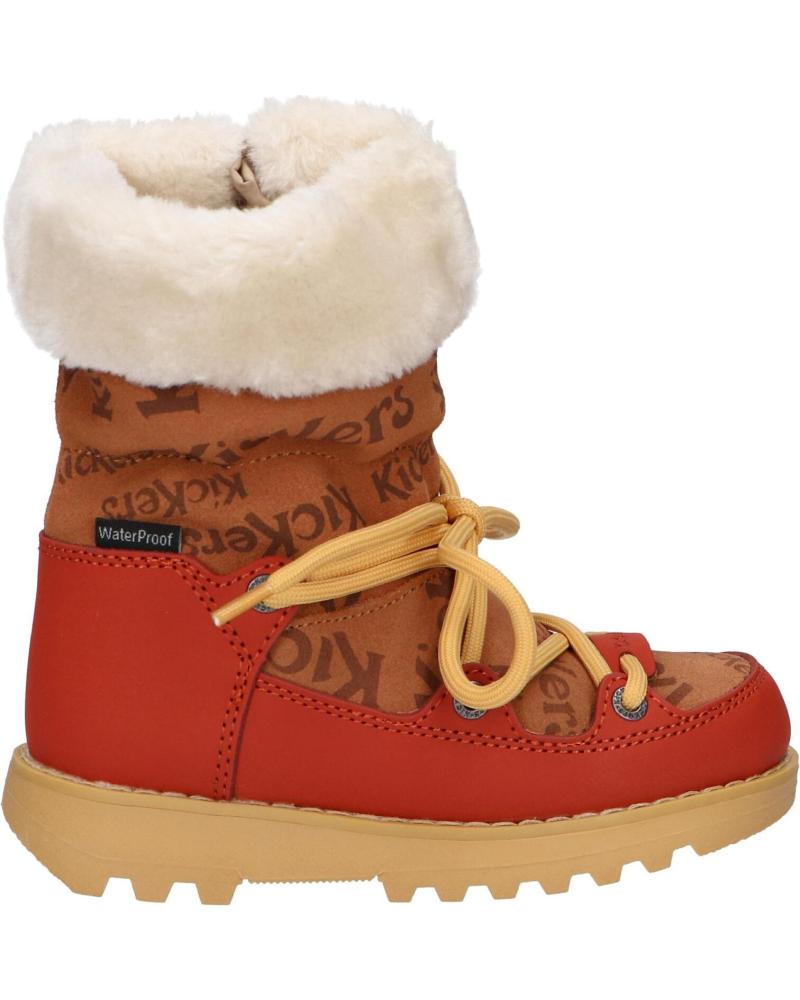 Botas de Niña KICKERS 911531-30 KICKNEOSNOW KID 114 CAMEL IMPRIME