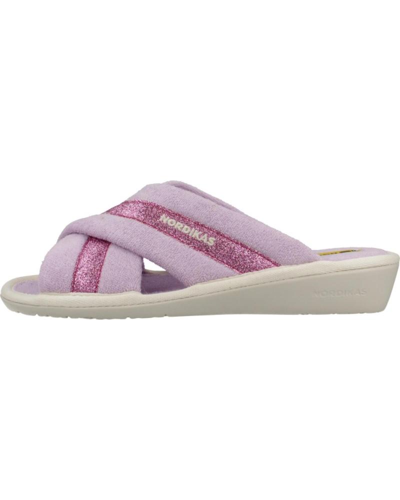 Calzado de casa de Mujer NORDIKAS ZAPATILLAS HOGAR MUJER MODELO TOP LINE COLOR VIOLETA LILA