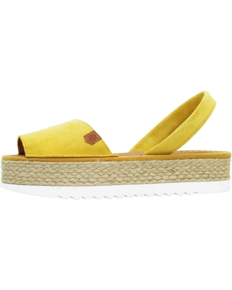 Sandalias de Mujer POPA ALPARGATAS MUJER MODELO PS33504 COLOR AMARILLO MOSTAZA