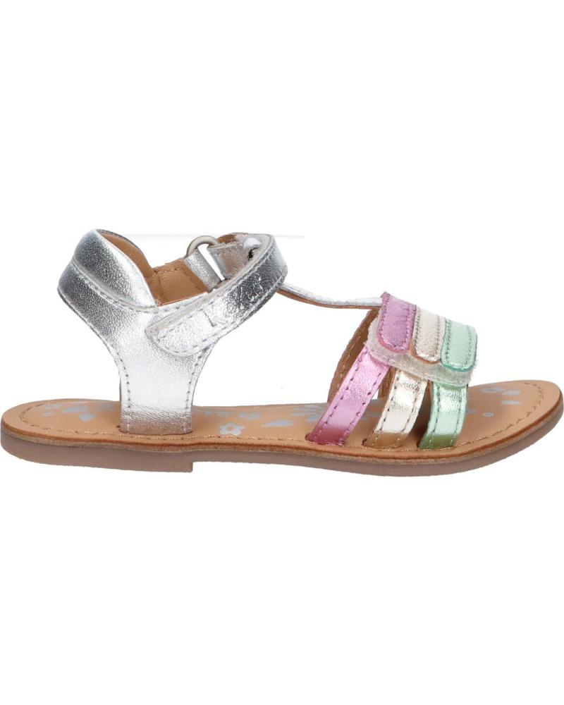 Sandalias de Niña KICKERS 1202380-30-0 DIAMANTO SHEEP METAL 165 ARGENT MULTICO