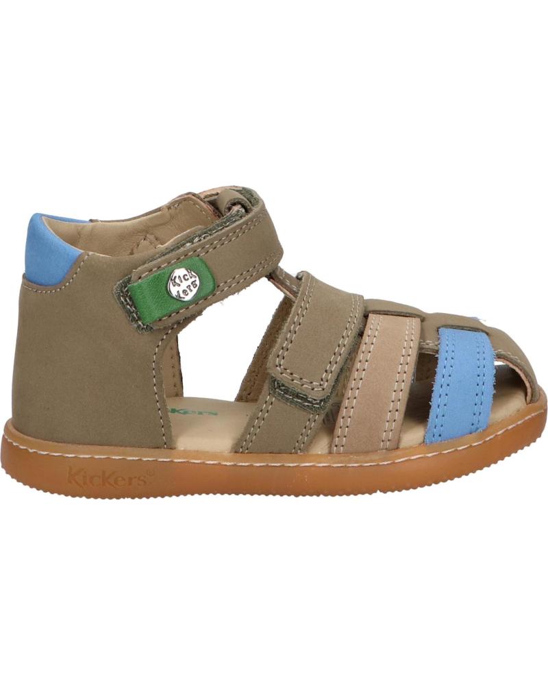 Sandalias de Niño KICKERS 1217840-10-0 KICK POD NUBUCK 20 KAKI