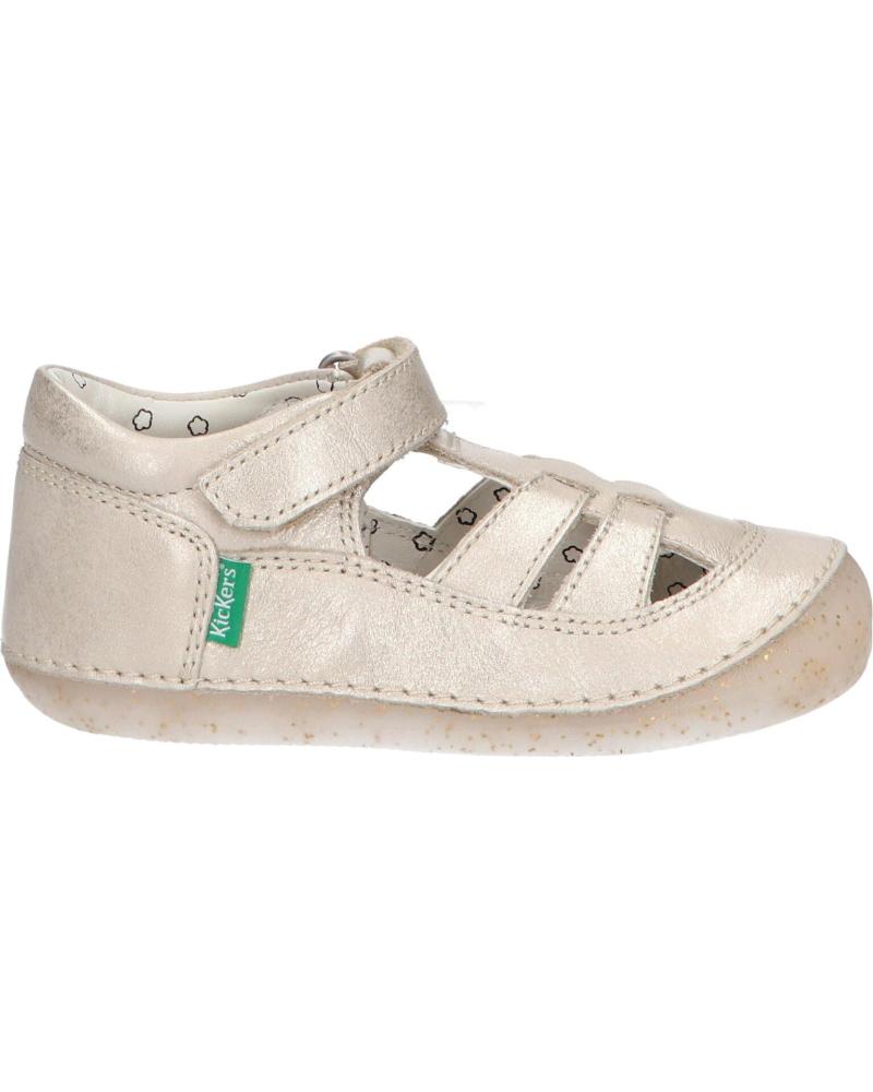 Sandalias de Niña KICKERS 927896-10 SUSHY COW SSPL-23-058 113 BEIGE CHAMPAGNE