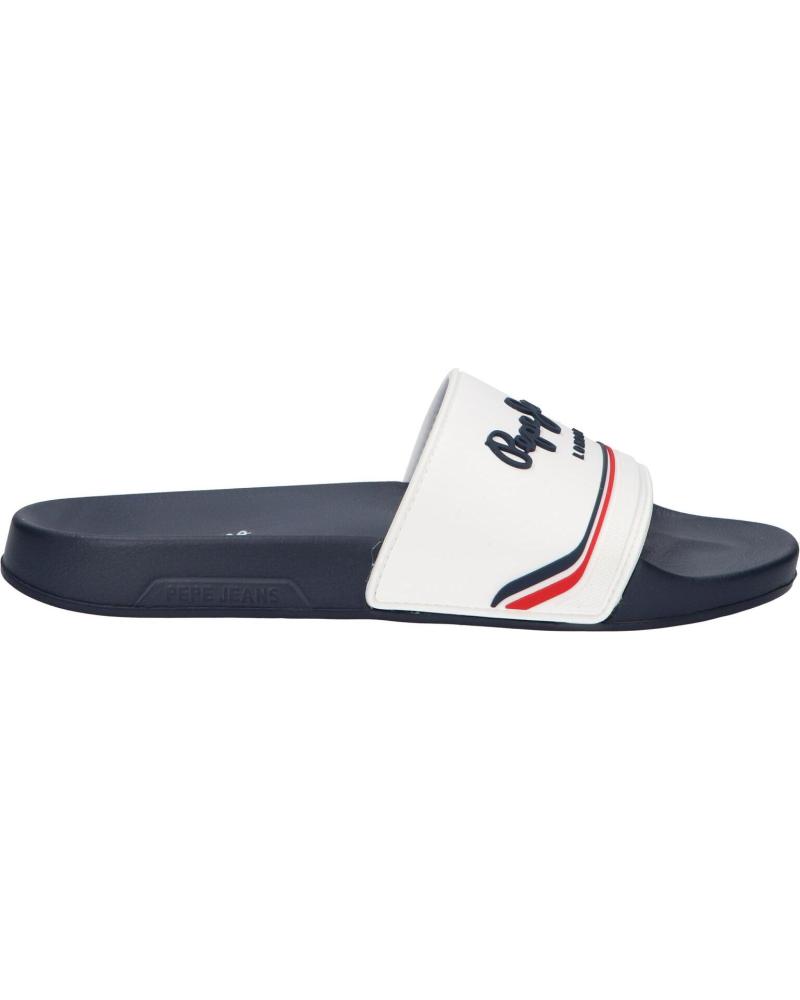 Chanclas de Hombre PEPE JEANS PMS70160 SLIDER ORIGIN M 800WHITE