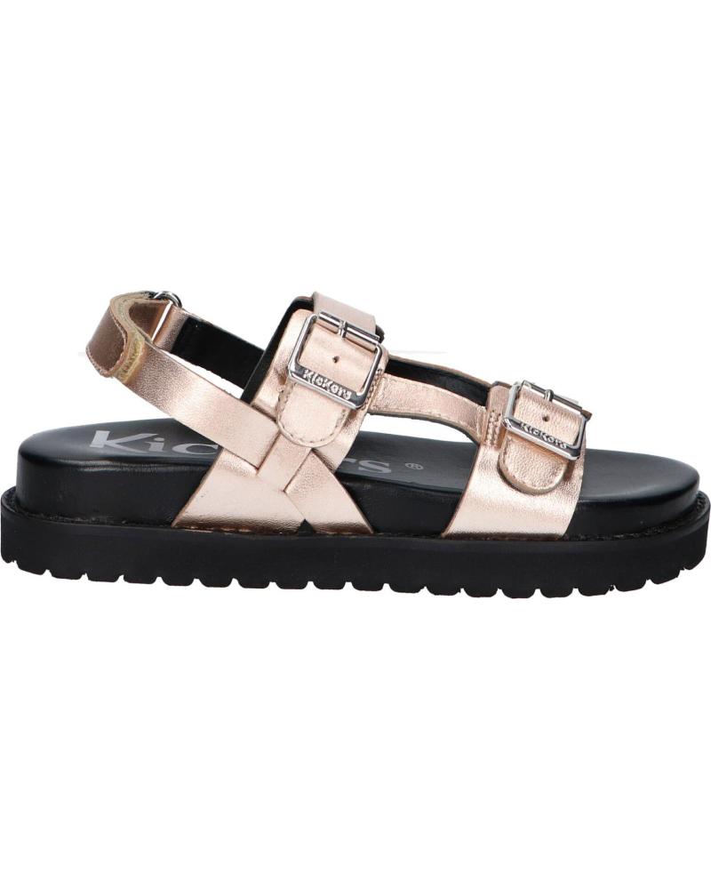 Sandalias de Niña KICKERS 1217881-30-0 NEOSUMMER KID SHEEP METAL LEATHER 151 OR ROSE