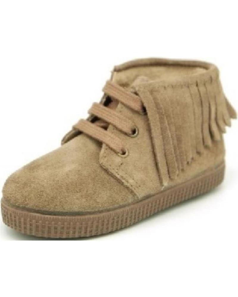 BOTÍN BATILAS 56830 CON FLECOS Y CORDONES TAUPE TAUPE