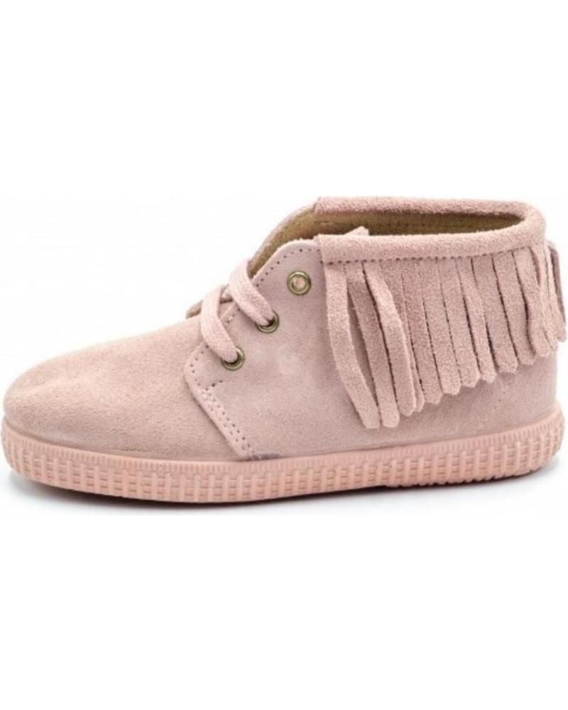 BOTÍN BATILAS 56830 CON FLECOS Y CORDONES ROSA MAQUILLAJE ROSA
