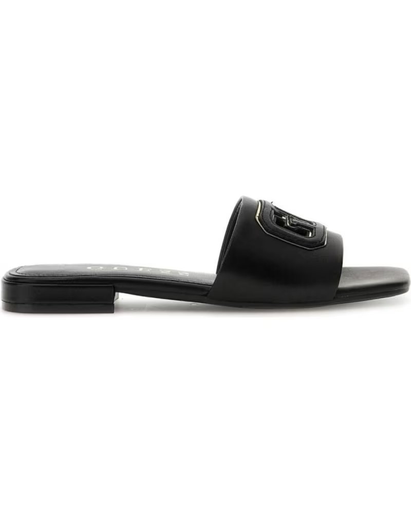 Guess Sandalia Tarisha Combinada con Piel Black-gold