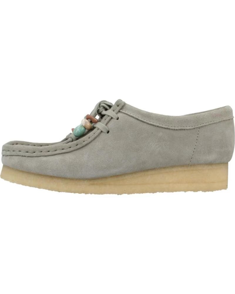 Clarks Mocasines Mujer Modelo Wallabee Color Verde Sage