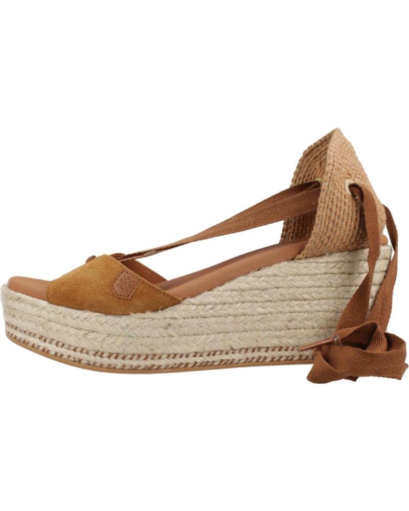 Sandalias de Mujer POPA ALPARGATAS MUJER MODELO VALDES COLOR MARRON CUERO