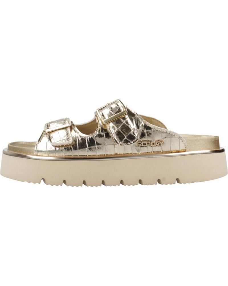 Sandalias de Mujer REPLAY SANDALIAS MUJER MODELO MUDDY COCCO COLOR ORO PLATIN