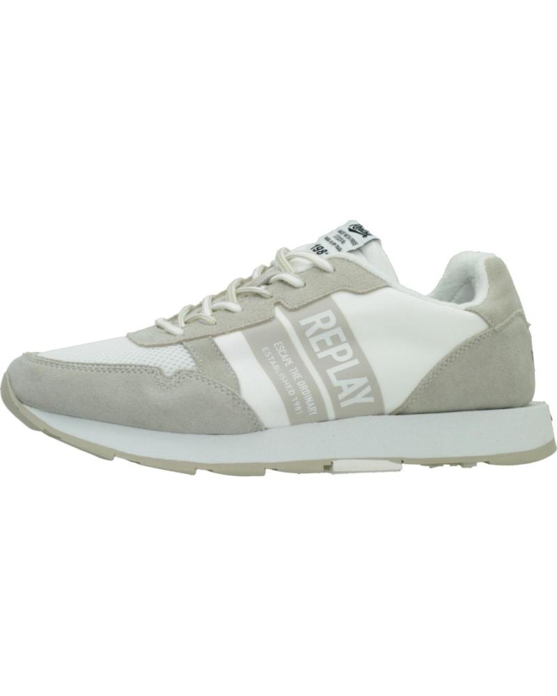 Deportivas de Hombre REPLAY ZAPATILLAS HOMBRE MODELO RS680094T COLOR BLANCO WHITE