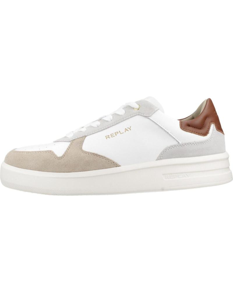 Deportivas de Hombre REPLAY ZAPATILLAS HOMBRE MODELO RZ4O0019L COLOR BLANCO WHTBGE