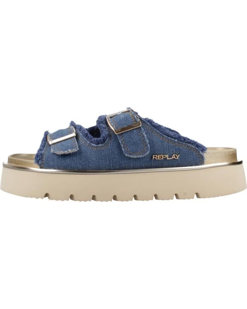Replay Sandalias Mujer Modelo Muddy Color Azul Denim