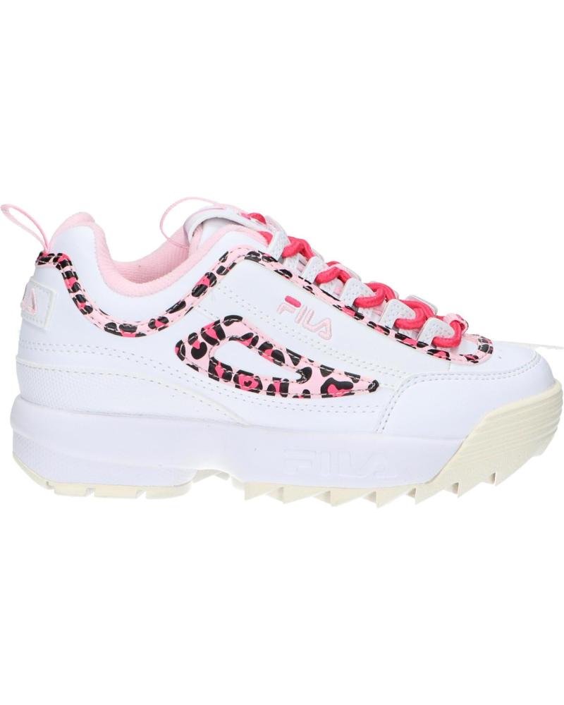 Deportivas de Niña FILA FFK0246 13170 DISRUPTOR WHITE LEOPARD