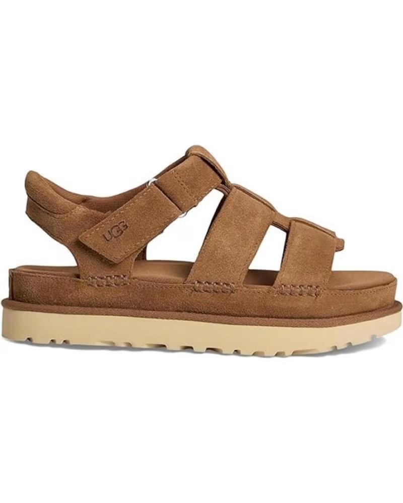 Ugg Sandalias Planas Mujer 1137890 Cuero Marrón