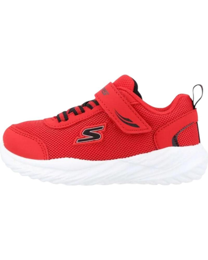 Deportivas de Niño SKECHERS ZAPATILLAS NITRO SPRINT SWIFT BUDDIES NEGRO 407313N-RDB ROJO