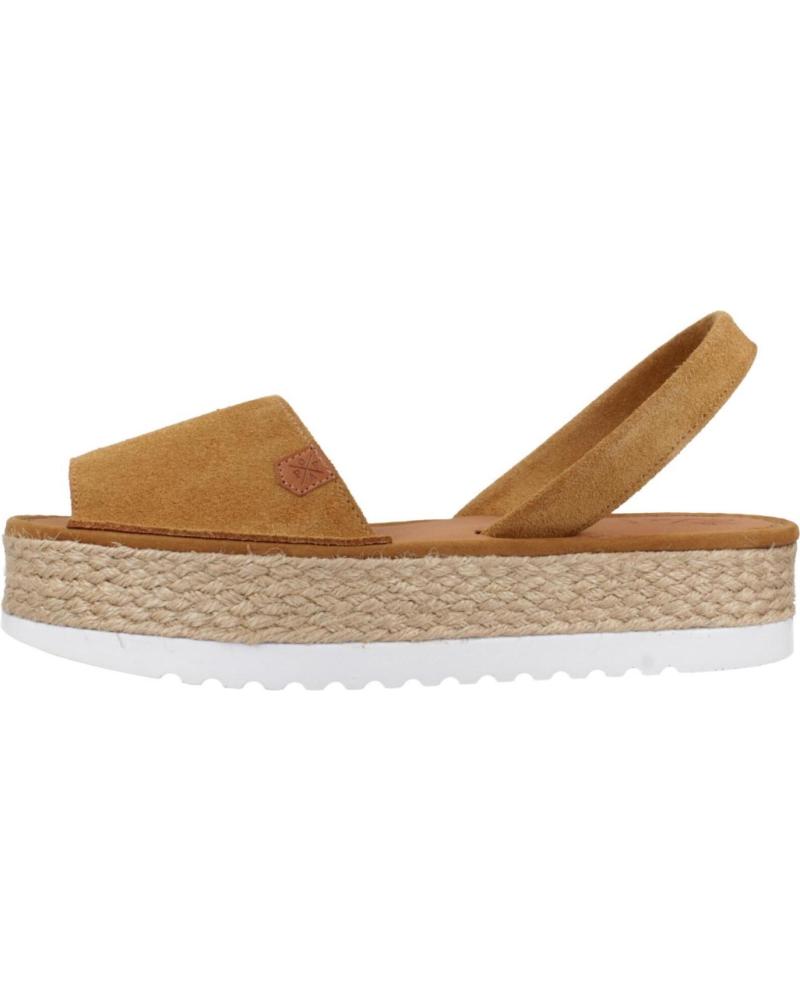 Sandalias de Mujer POPA ALPARGATAS MUJER MODELO PS33502 COLOR MARRON CUERO