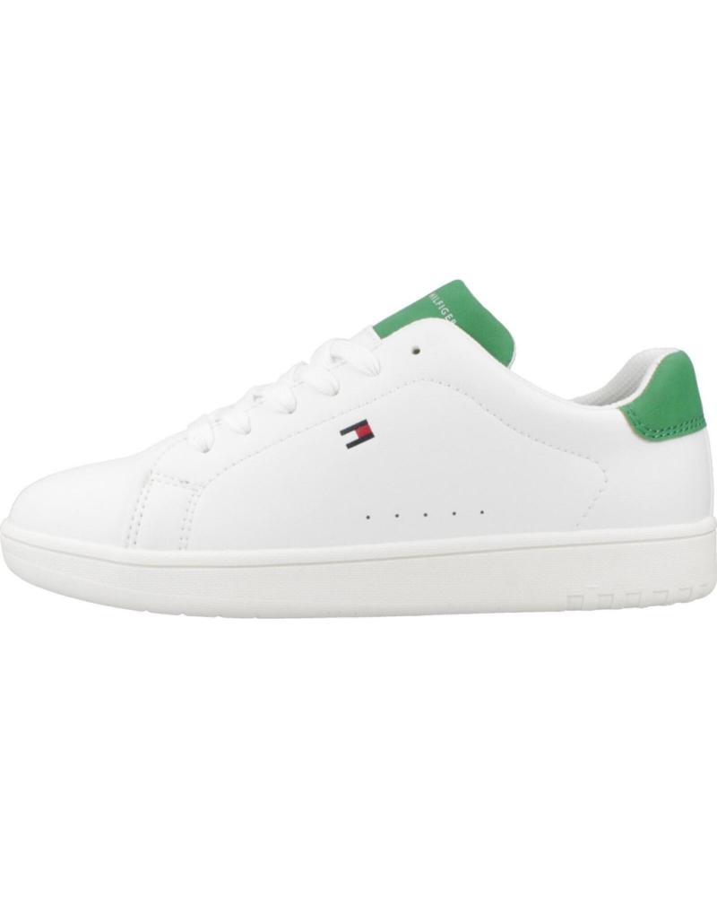 Deportivas de Hombre y Niña TOMMY HILFIGER ZAPATILLAS NINO MODELO T3X9 33848 COLOR BLANCO WHTGRN