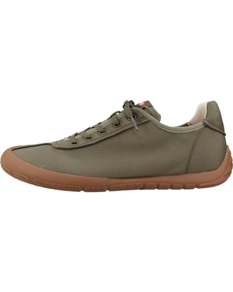 Camper Zapato Casual de Tela con Suela de Goma Verde