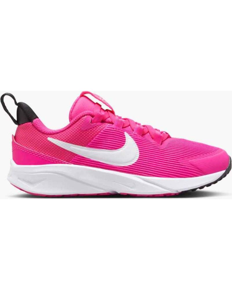 Deportivas de Niña NIKE DX7614-601 STAR RUNNER 4 FIERCE PINK-WHITE-BLACK-PLAYFUL PINK