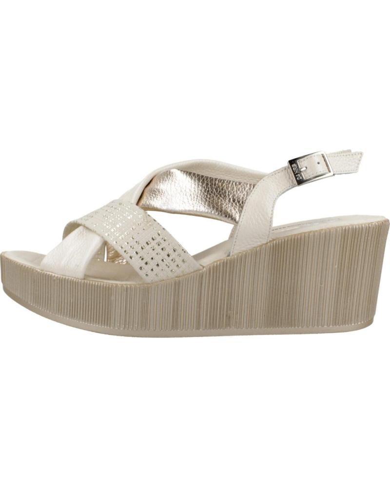 Sandálias de Mulher 24 HORAS SANDALIAS MUJER MODELO 26481 COLOR ORO LINO