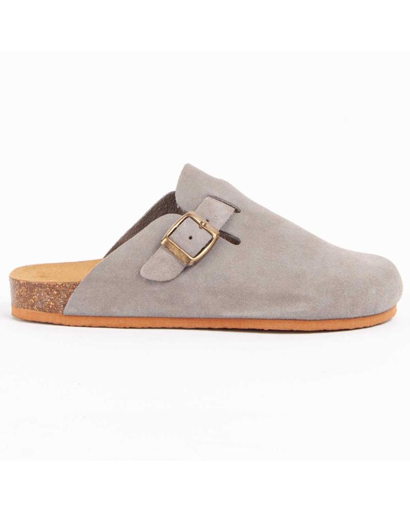 Zuecos de Mujer PURAPIEL TEJANO GREY