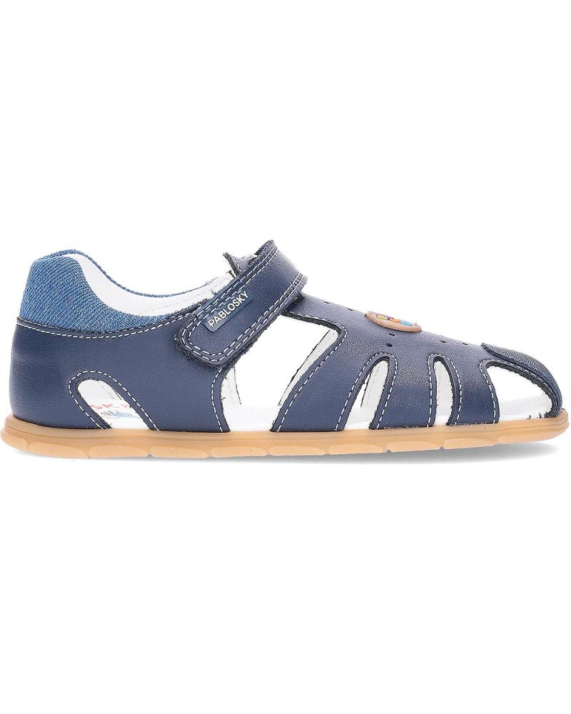 SANDALIAS PABLOSKY DE PIEL RESPETUOSA 051822 AZUL MEDITERRÁNEO MEDITERRANEO