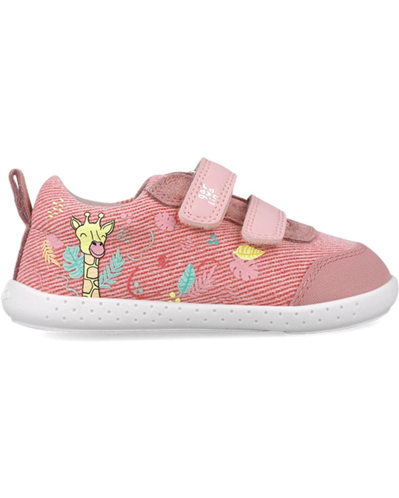 Deportivas de Niña GARVALIN DEPORTIVA RESPETUOSA PARA CHICA 252345 LONA ESTAMPADO ROSAB032