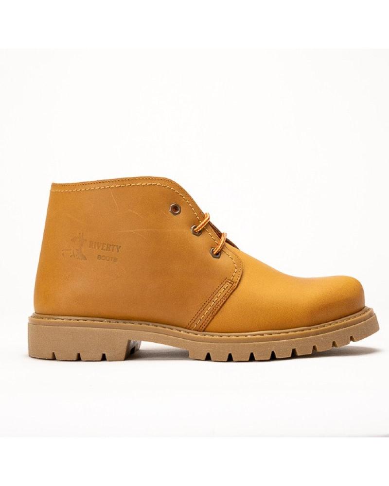 Sapatos de Homem RIVERTY BOTA CABALLERO TIPO PANAMA PIEL CAMEL