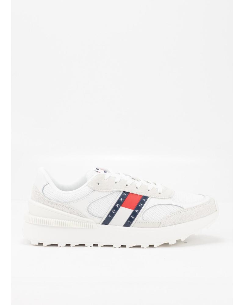 ZAPATILLAS CASUAL TOMMY HILFIGER TJM TECHNICAL RUNNER HOMBRE BLANCO BLANCO