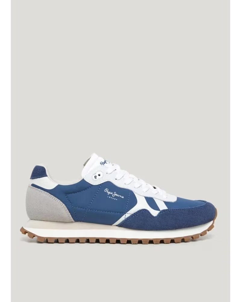 Pepe Jeans Zapatillas deportivas bajas 'Brit-On Master' marino / plata / blanco – imagen 4