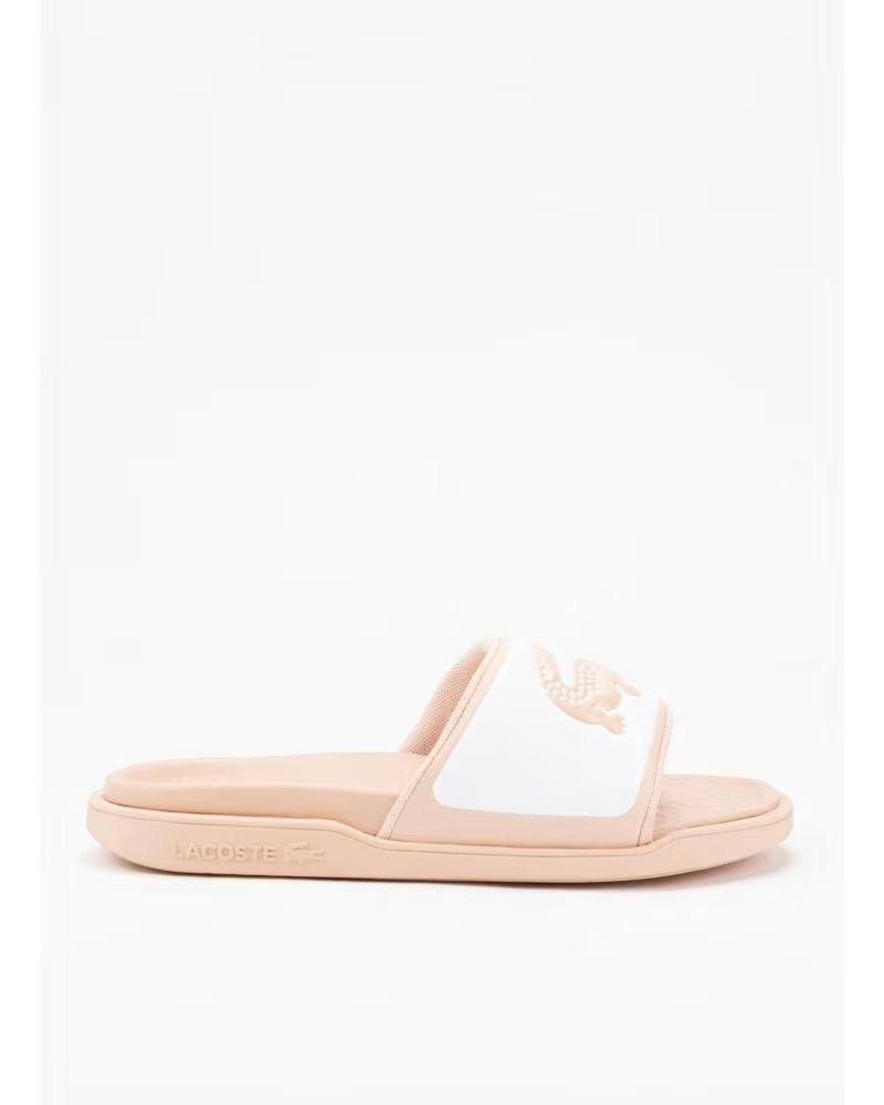 Chanclas Lacoste Serve Slide Dual Rosa Rosa