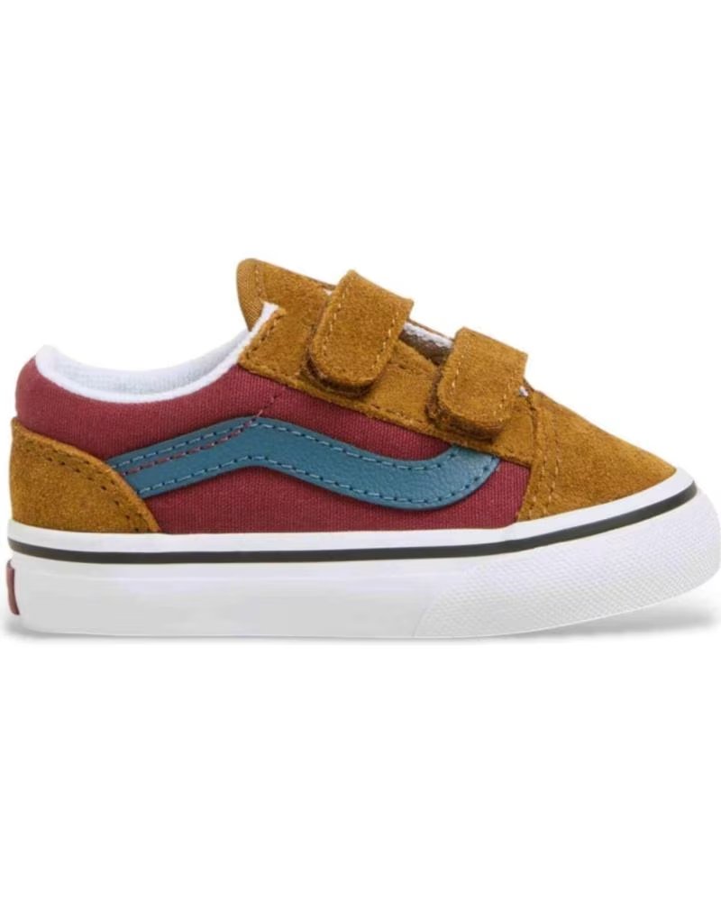 Deportivas de Niña y Niño Vans Off The Wall Zapatillas Vans Old Skool V para Bebe en Color Marron